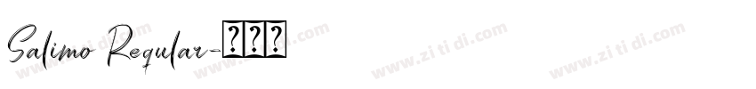 Salimo Reqular字体转换